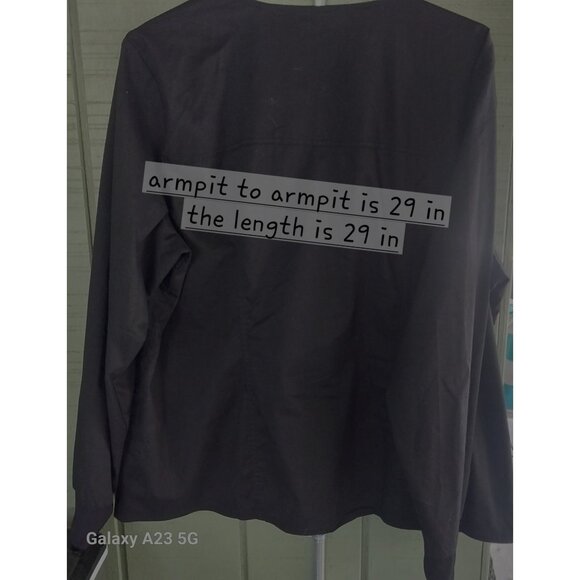 Cherokee Workwear Core Stretch Black Zip-Up Jacket 3XL Cotton/Polyester - Picture 5 of 7